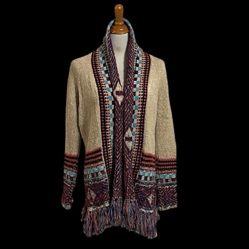 Desigual Fringed Cardigan